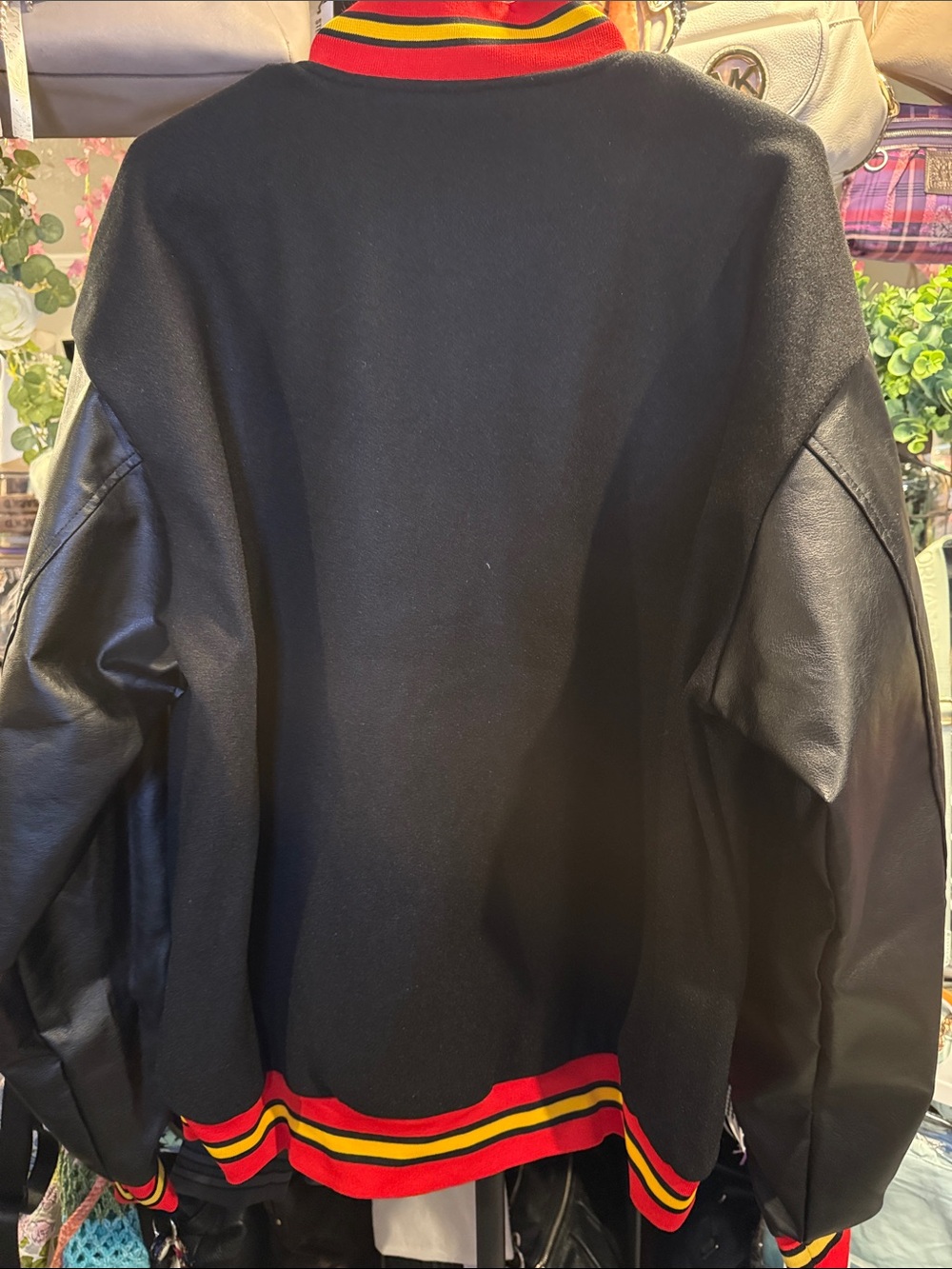 This item is an Allen Iverson "The Answer" tribute varsity letterman jacket. - Picture 10 of 10